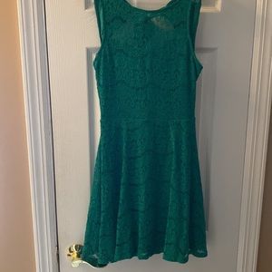 Lace open back dress - NWT